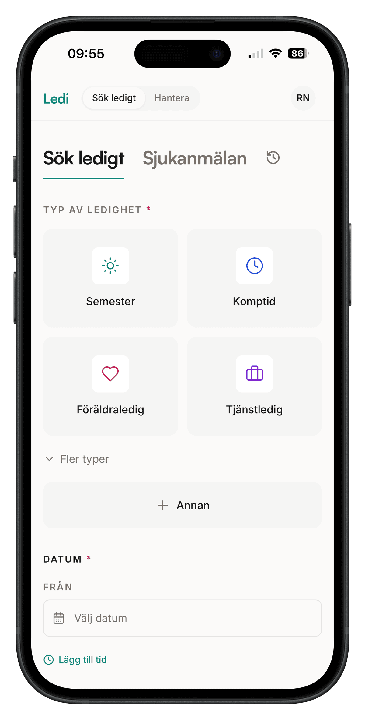 Ledi-appen — sök ledigt i mobilen